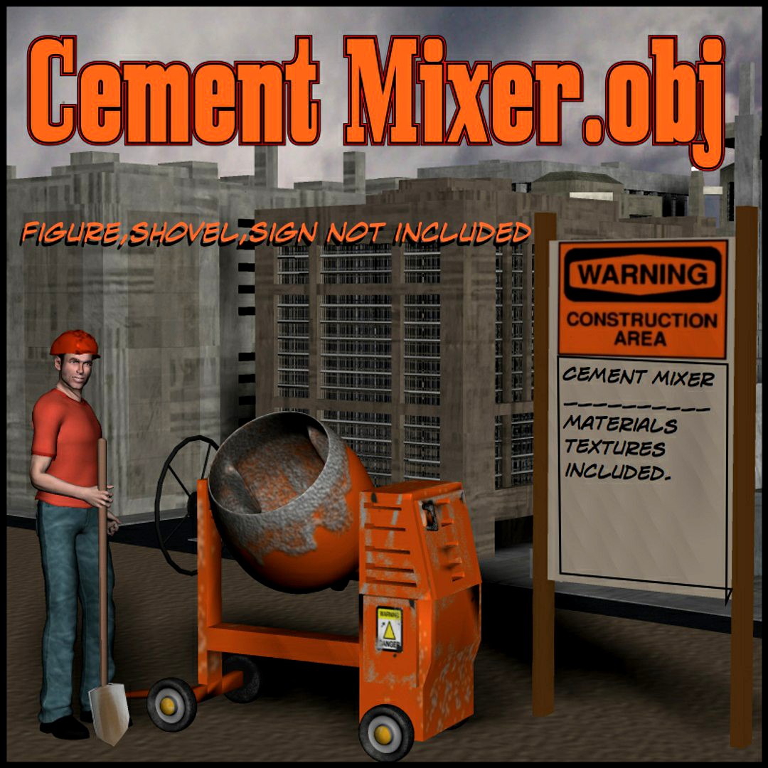 Cement Mixer.obj