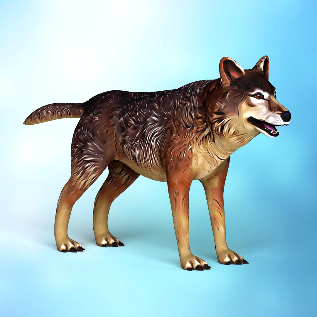 Cartoon Wolf