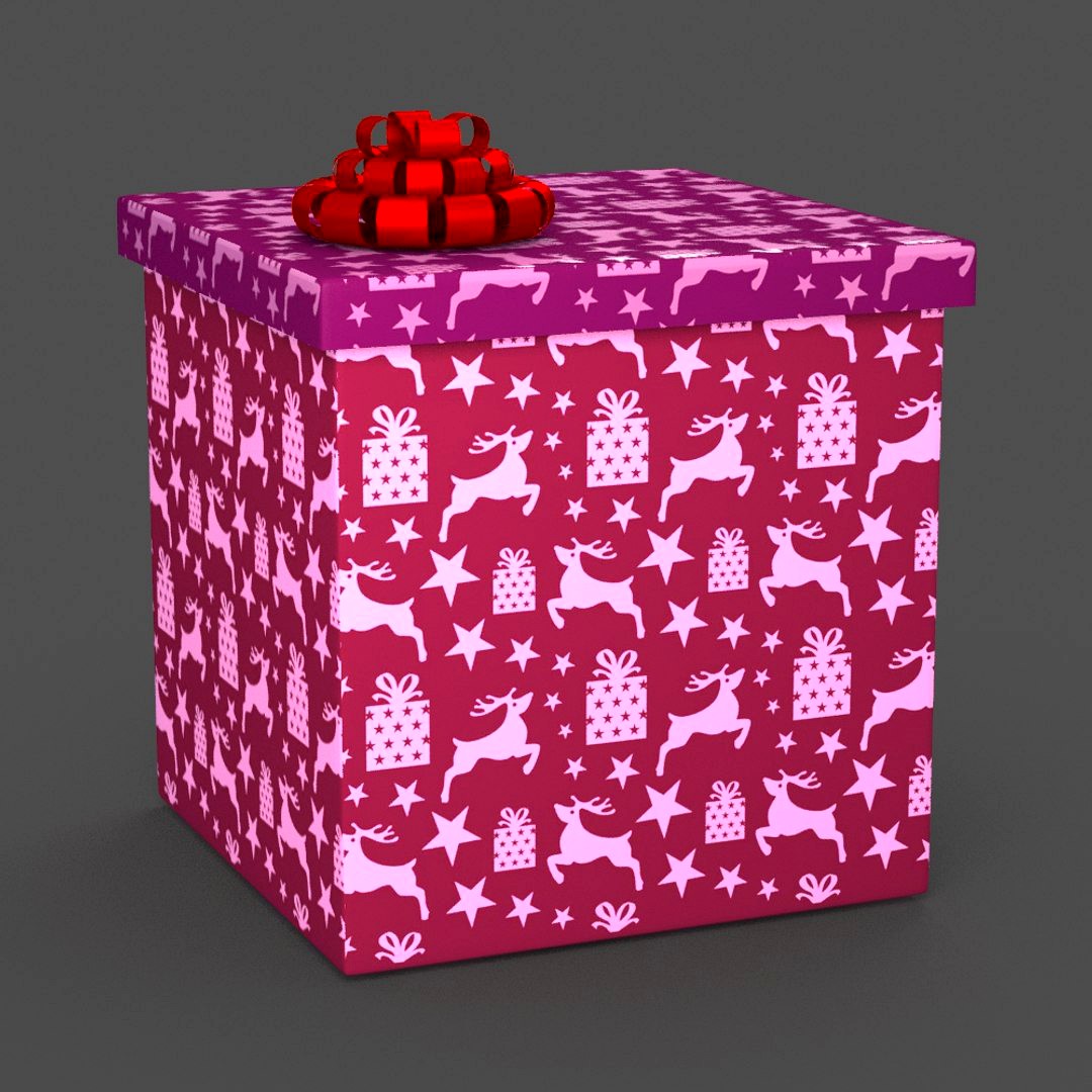Christmas BOX Closed deer