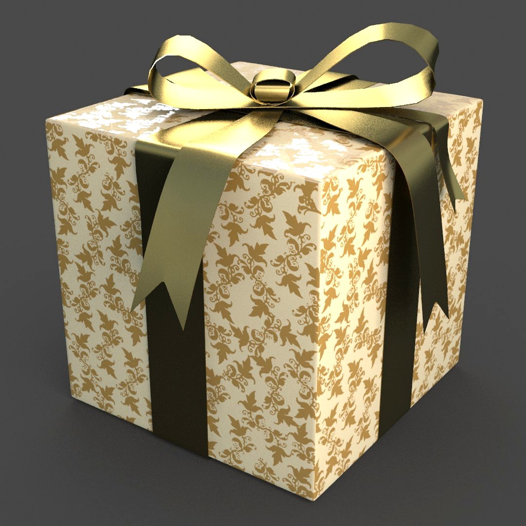 Christmas BOX Ribbon cream