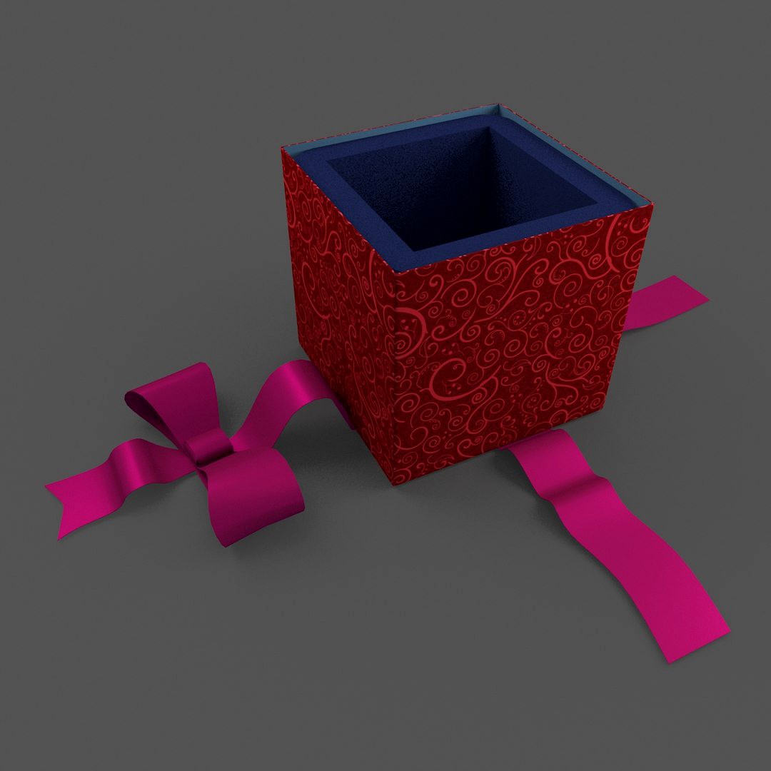 Christmas BOX Open4 Ribbon