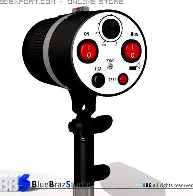 Strobe light 3D Model