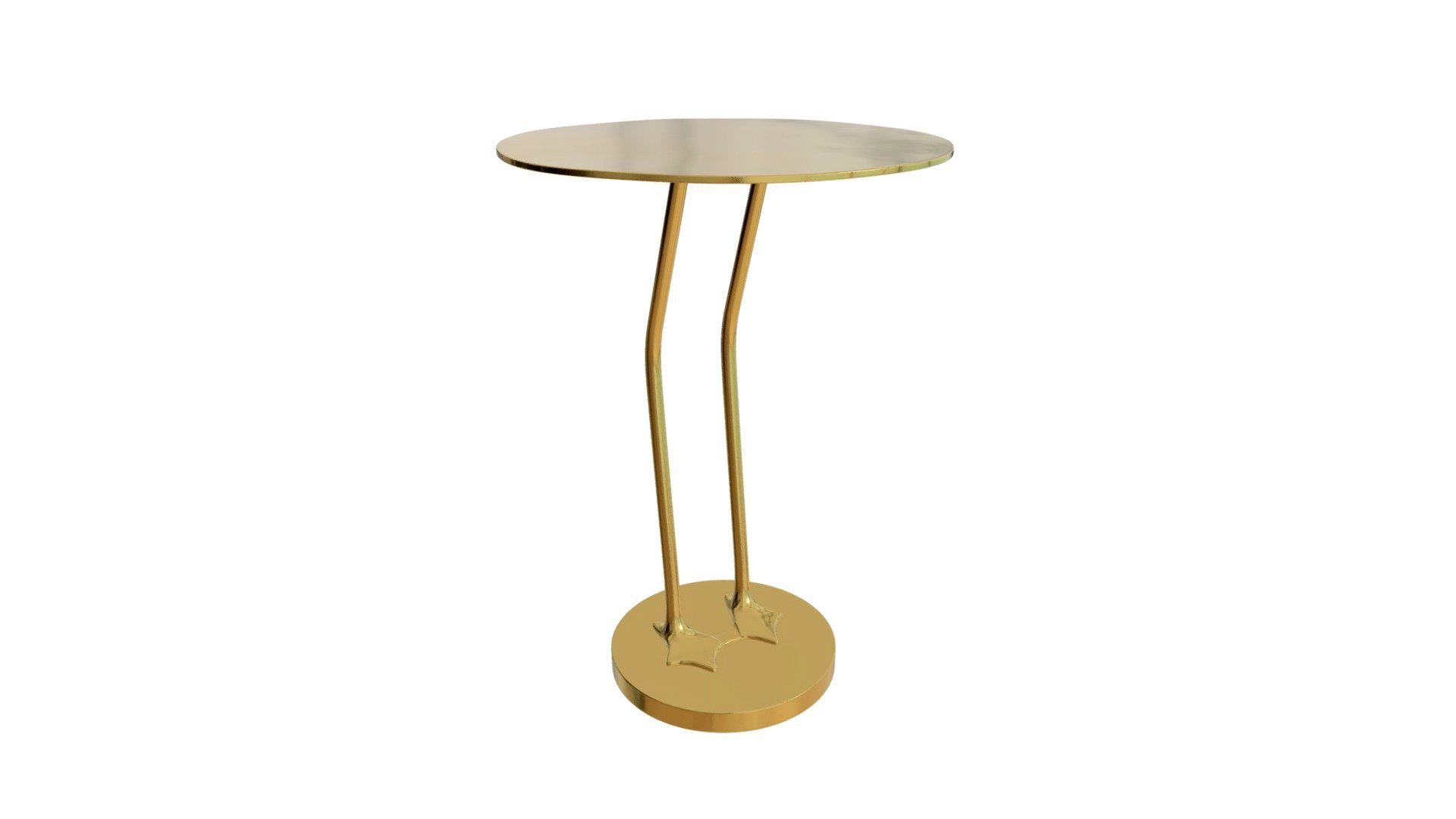 Grisham Side Table Gold  - 109464