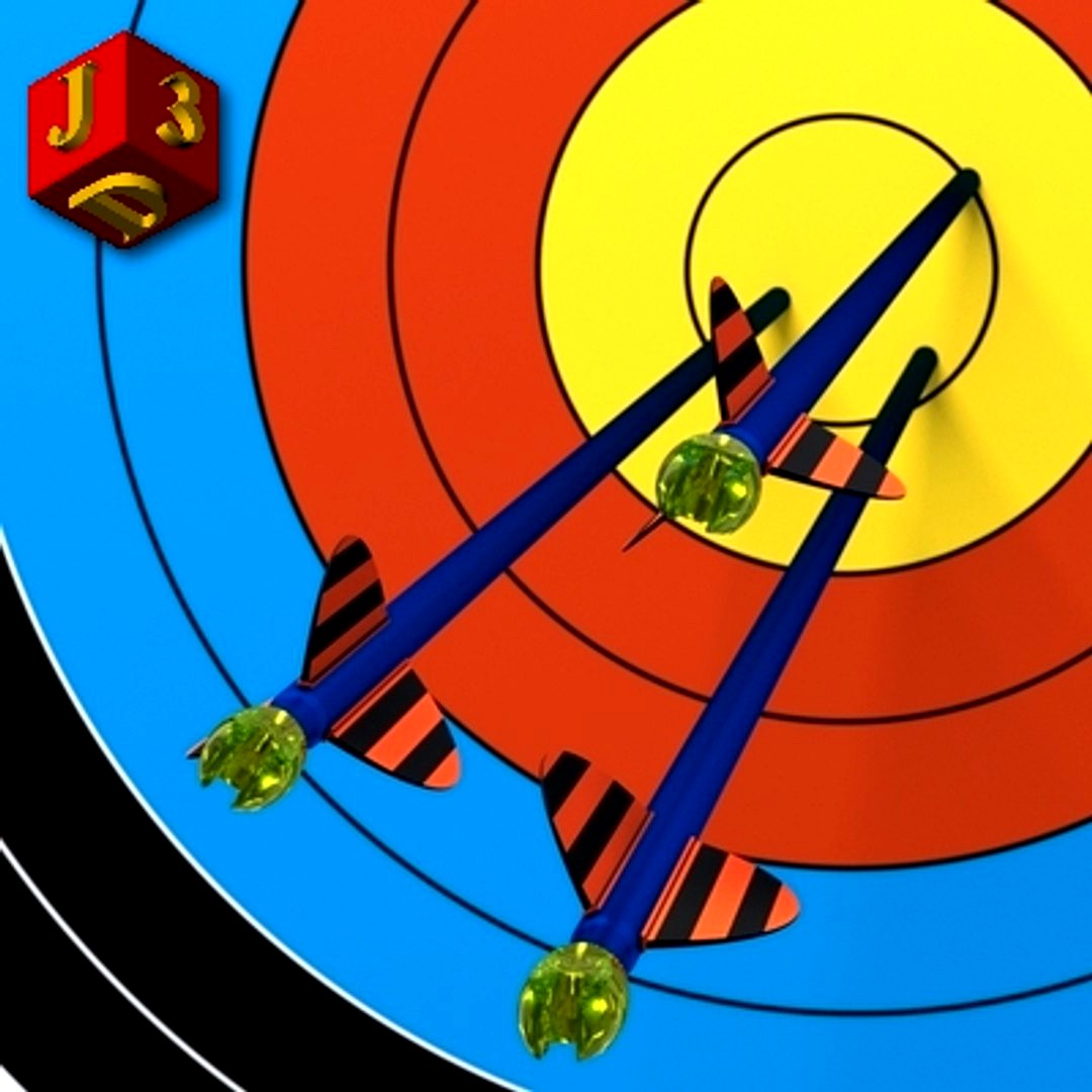 Arrows in the target.