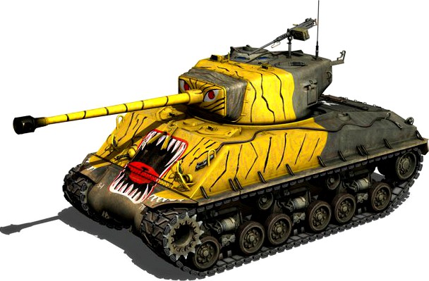 M4A3E8 Sherman  Easy Eight  Korea 3D Model