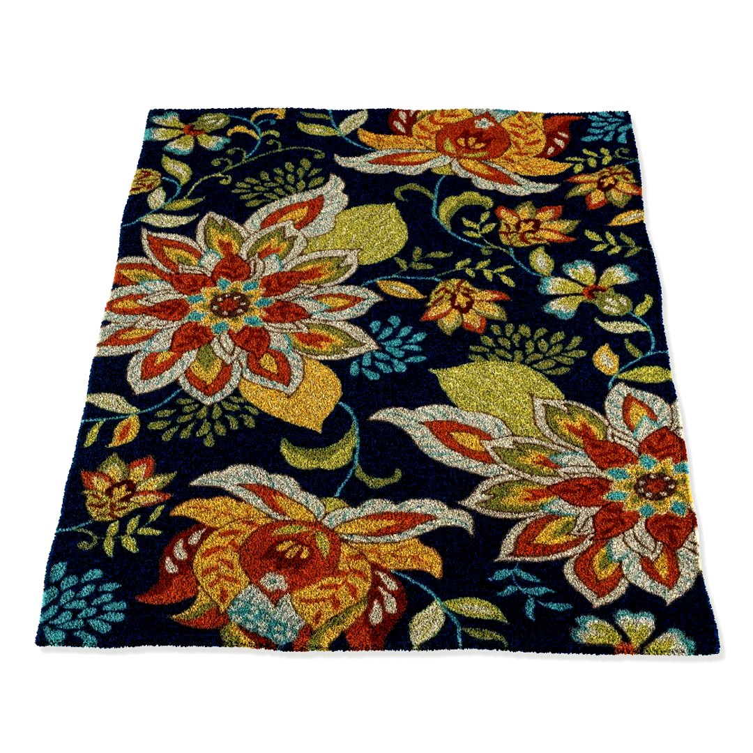 Loloi Rugs Fc-34 Blue Floral