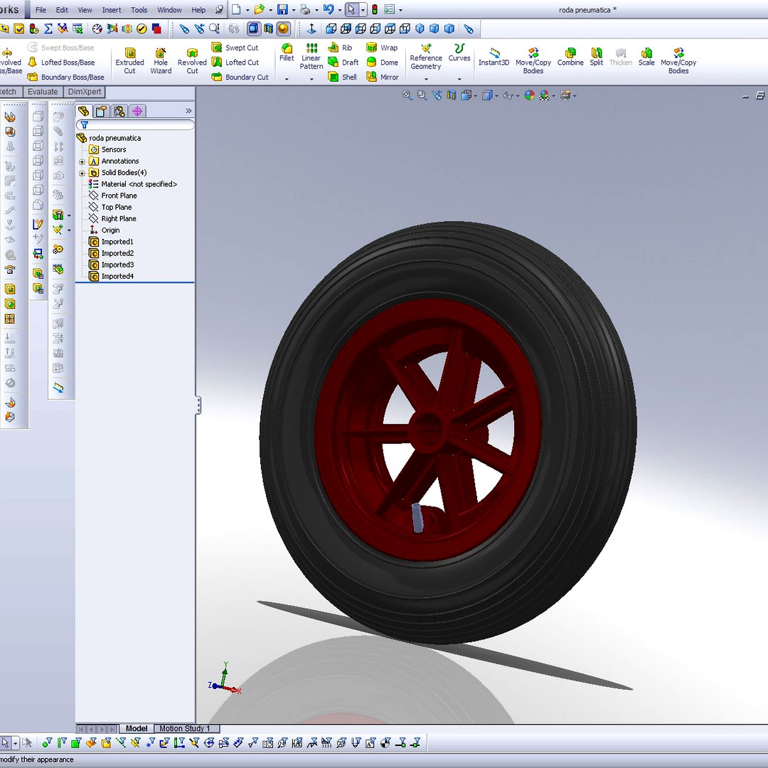 pneumatic wheel