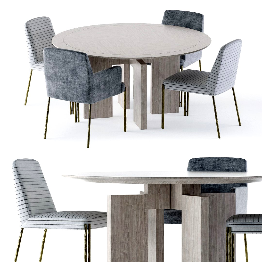 Kelly Wearstler Ida Table and Melange Chair