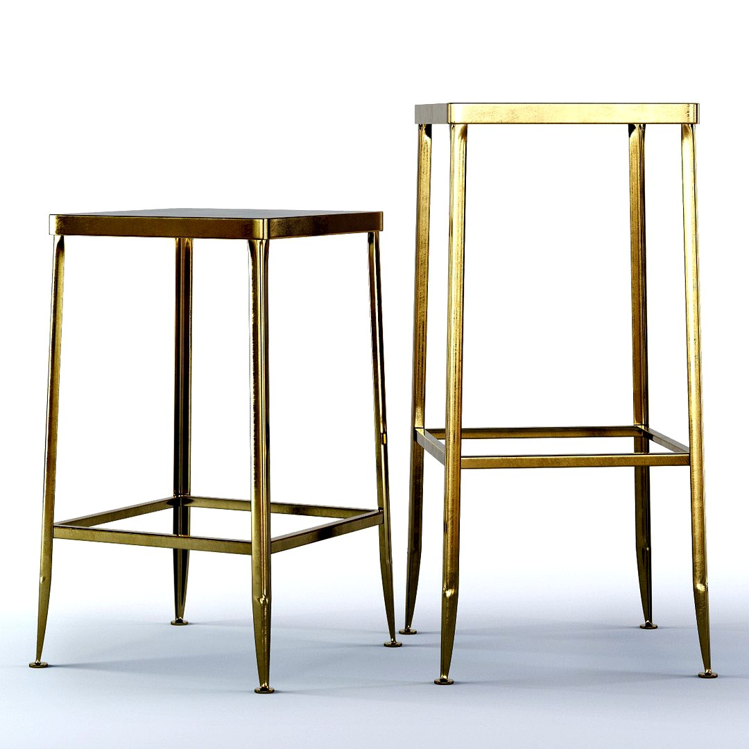 CB Flint Gold Bar Stools