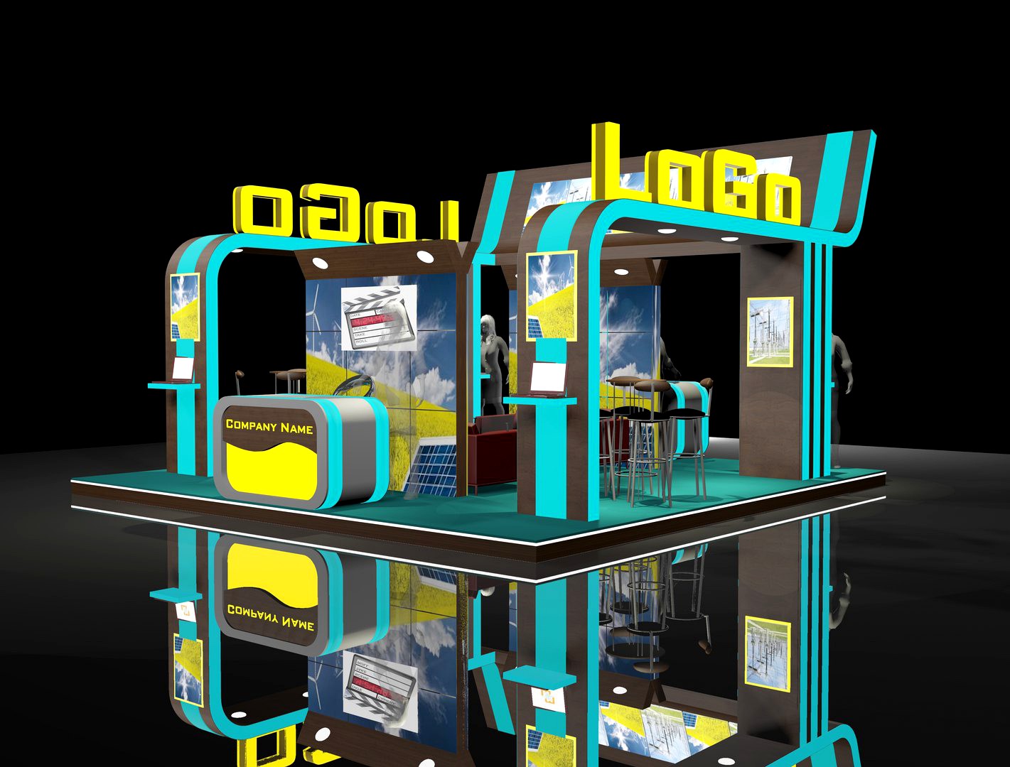 6x6 Exhibition booth stand