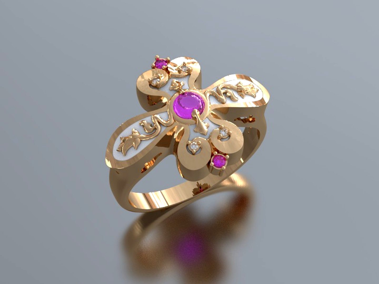 House of wild rose Ring
