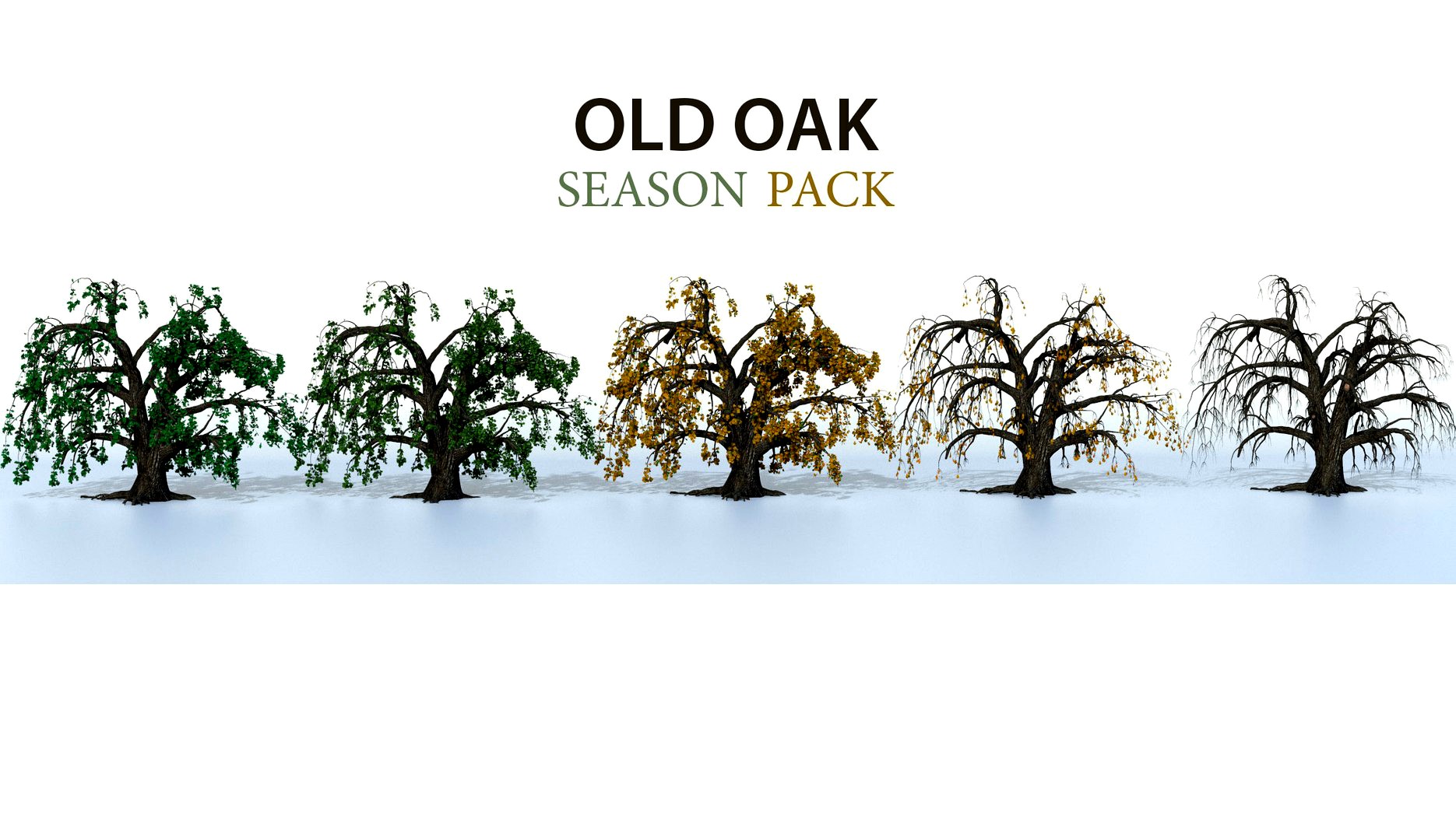 Old oak season pack 3D model