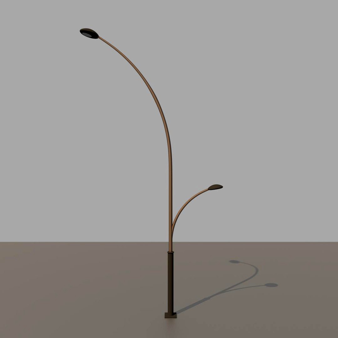 Street lamp curved modern design