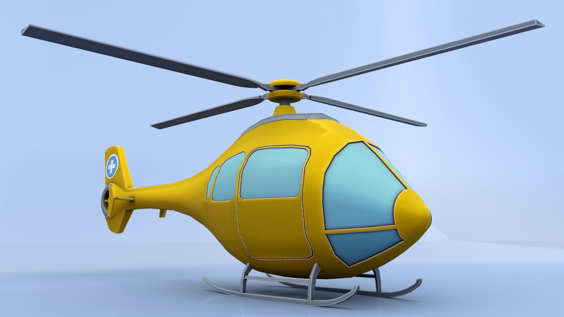 Cartoon Helicopter
