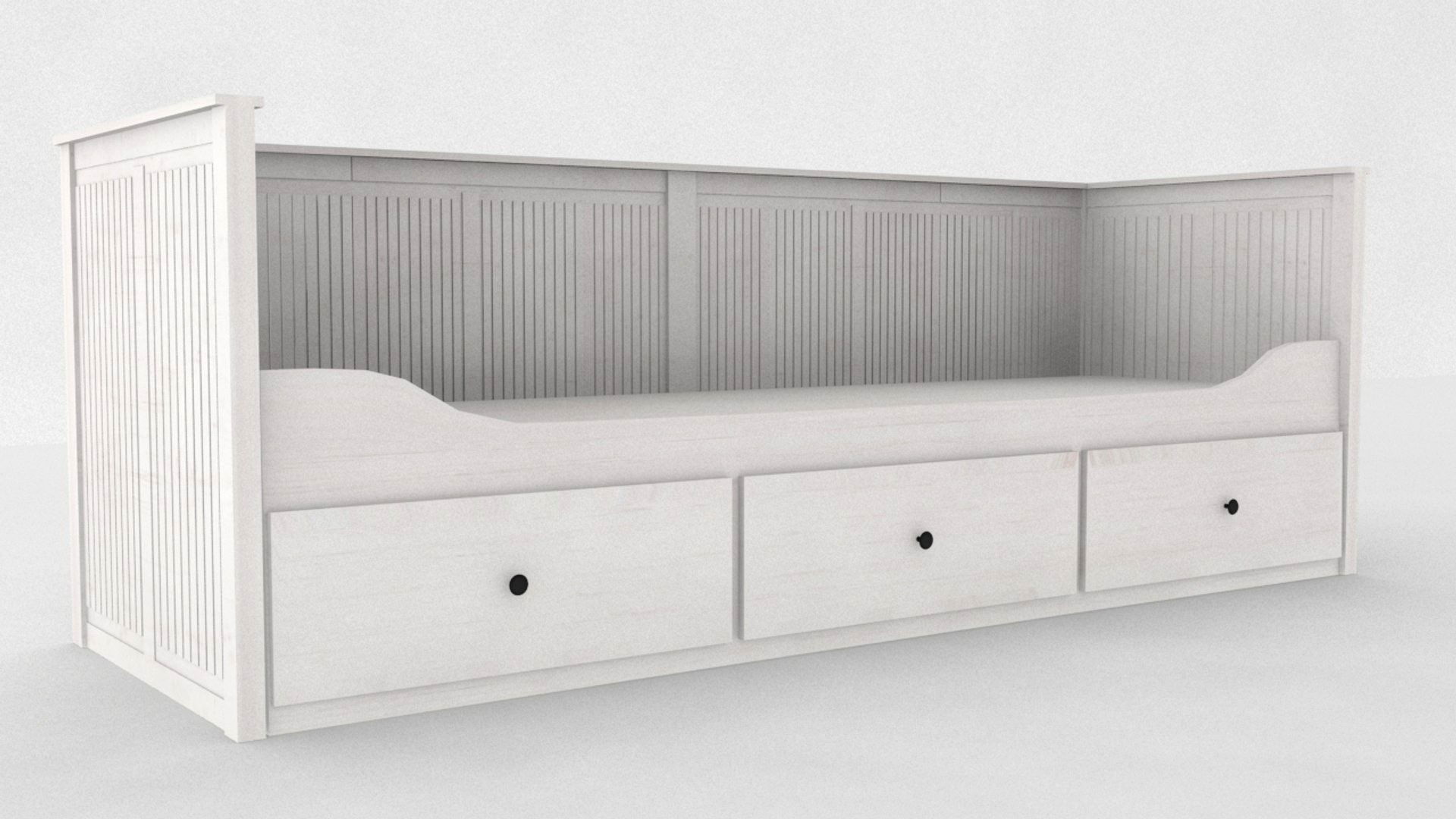IKEA HEMNES Daybed frame with 3 drawers white