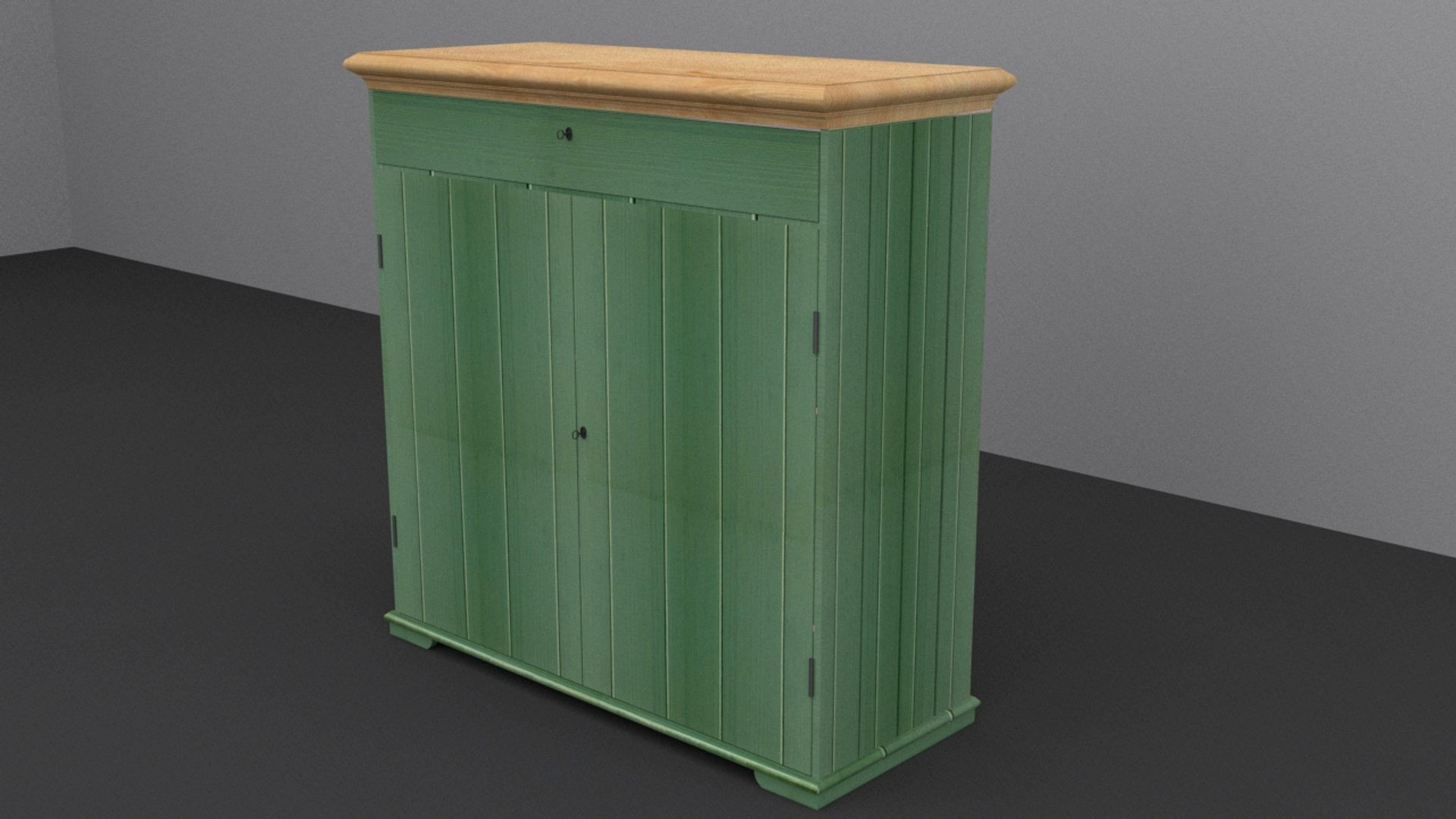 Ikea HURDAL Linen Cabinet Green