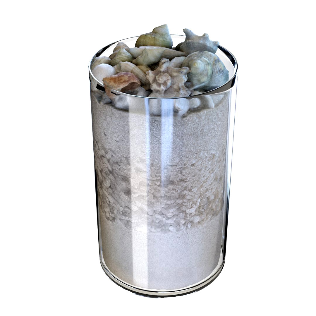 Seashells and Sand Jar