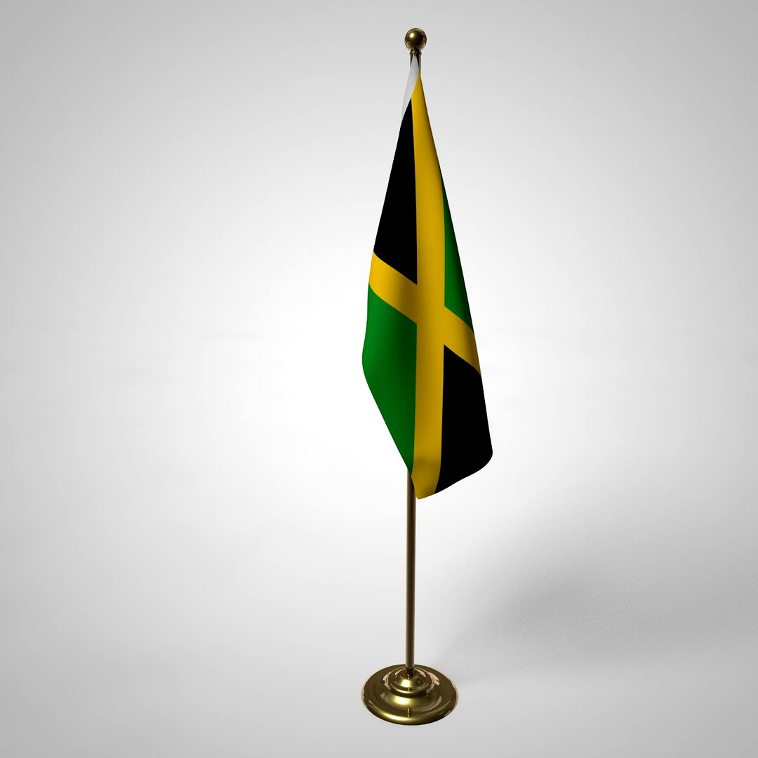 Jamaica Flag and Pole