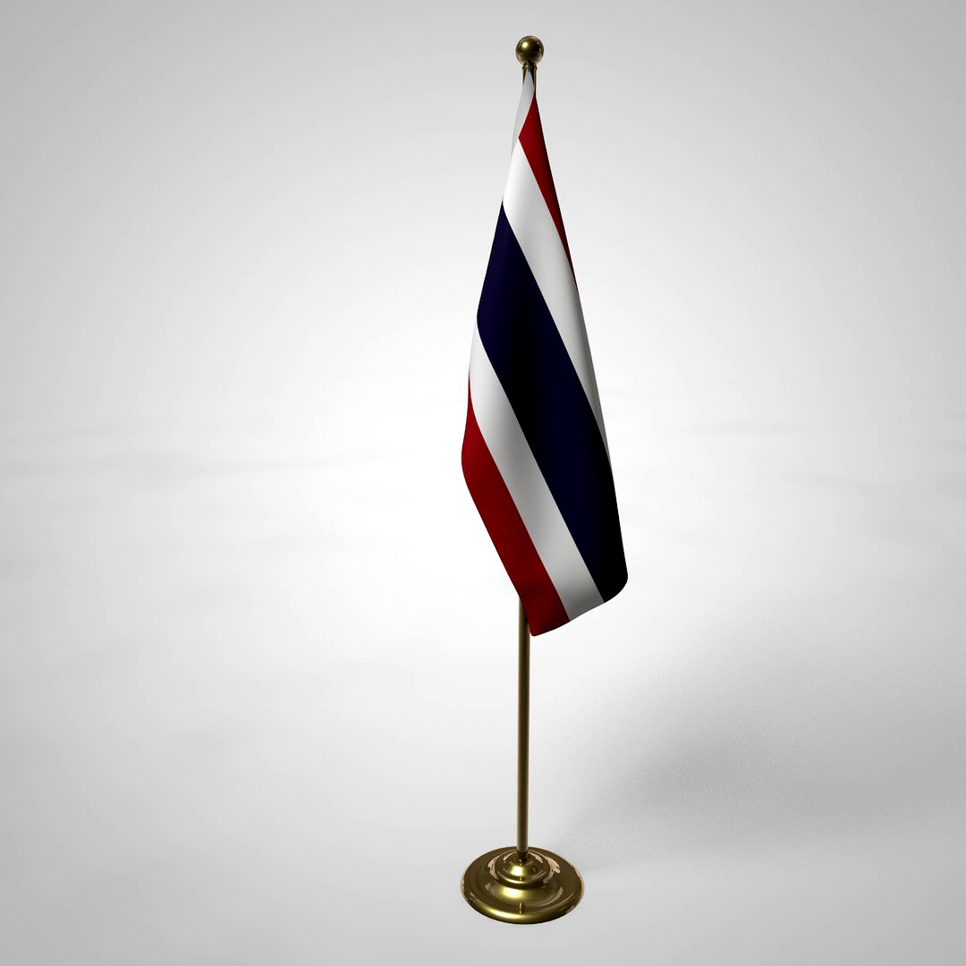 Thailand Flag and Pole