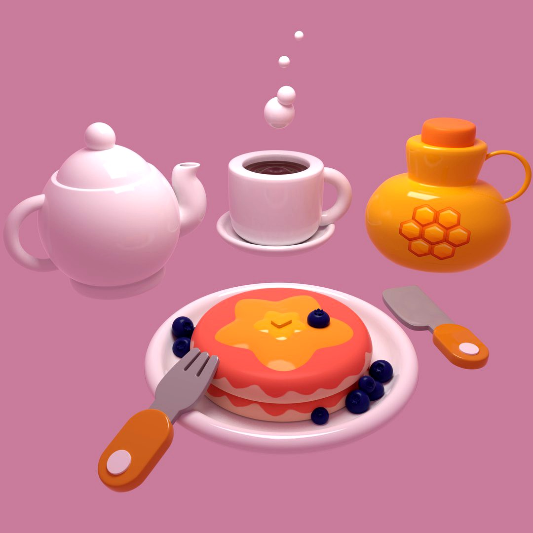Mug Teapot Pancake
