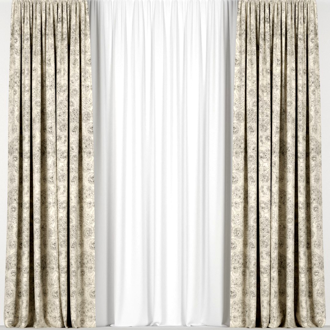 Beige curtains