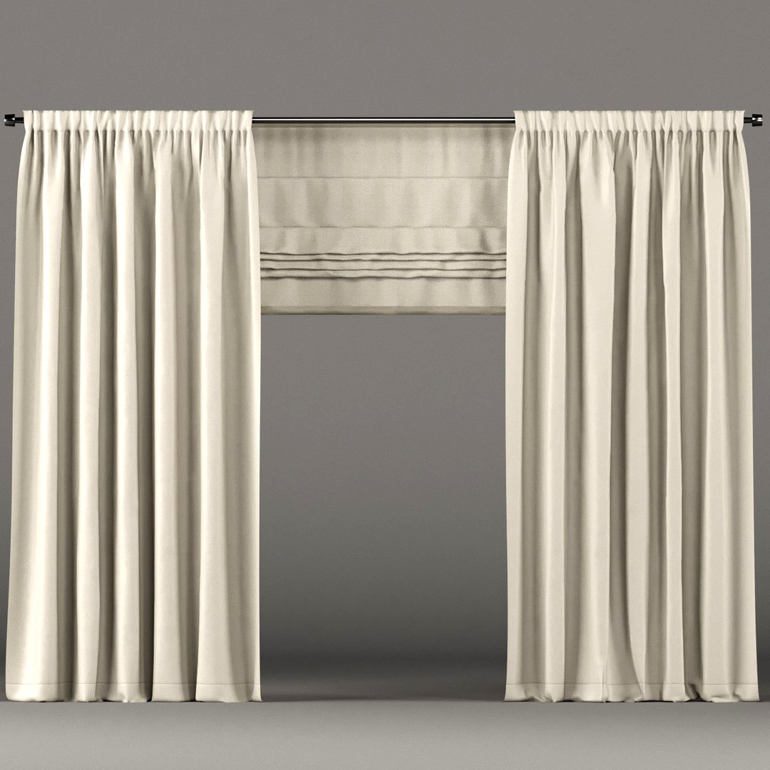 Beige curtains