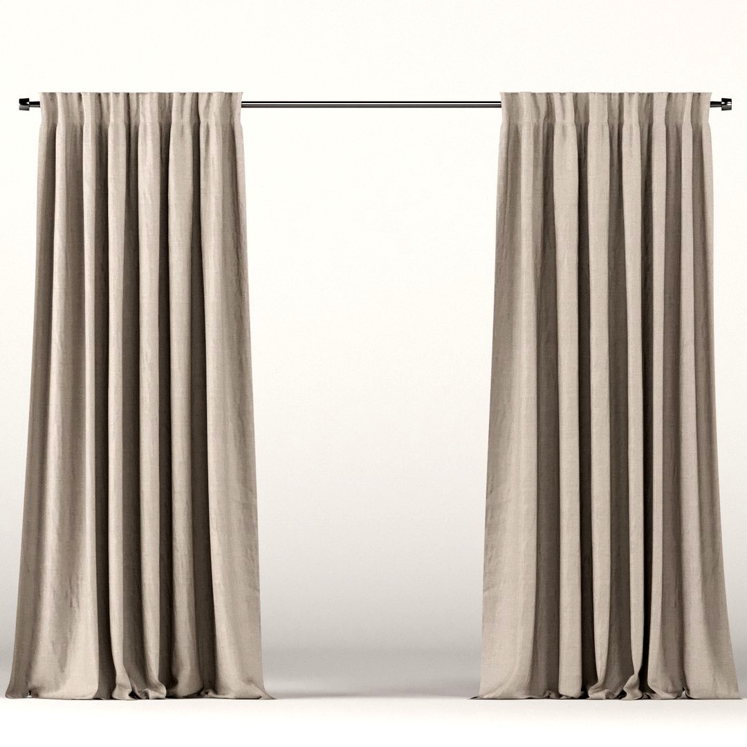 Beige curtains