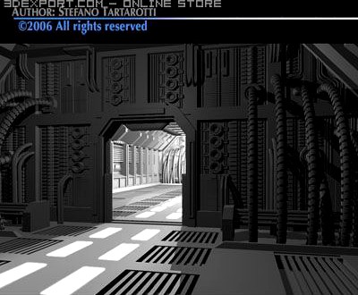 Science fiction door 3D Model