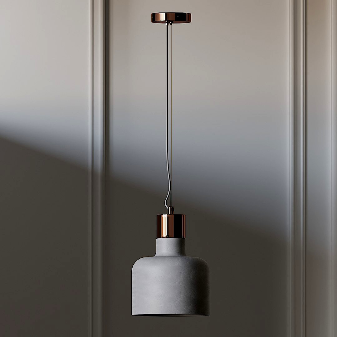 Concrete & Copper Pendant.FBX