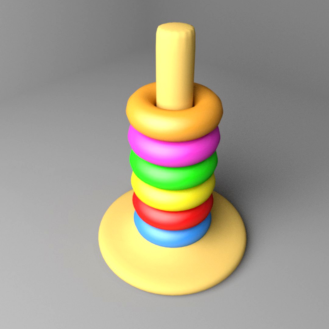 Toddler Toy - Tower Rings