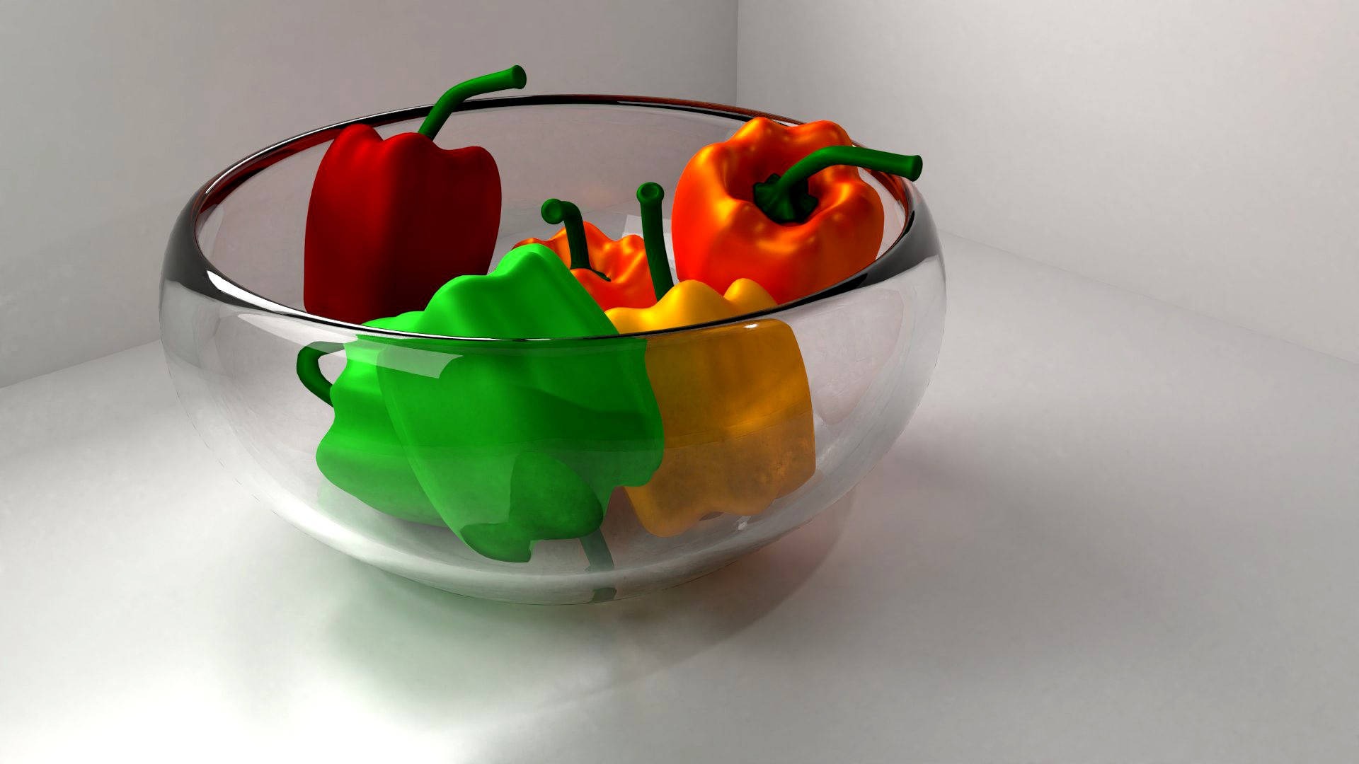 Bell Peppers in Bowl