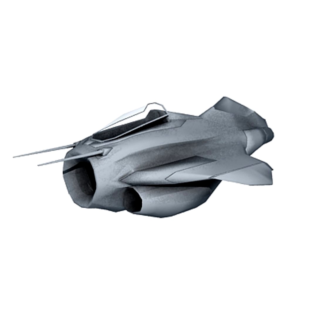 nano class fighter low-poly