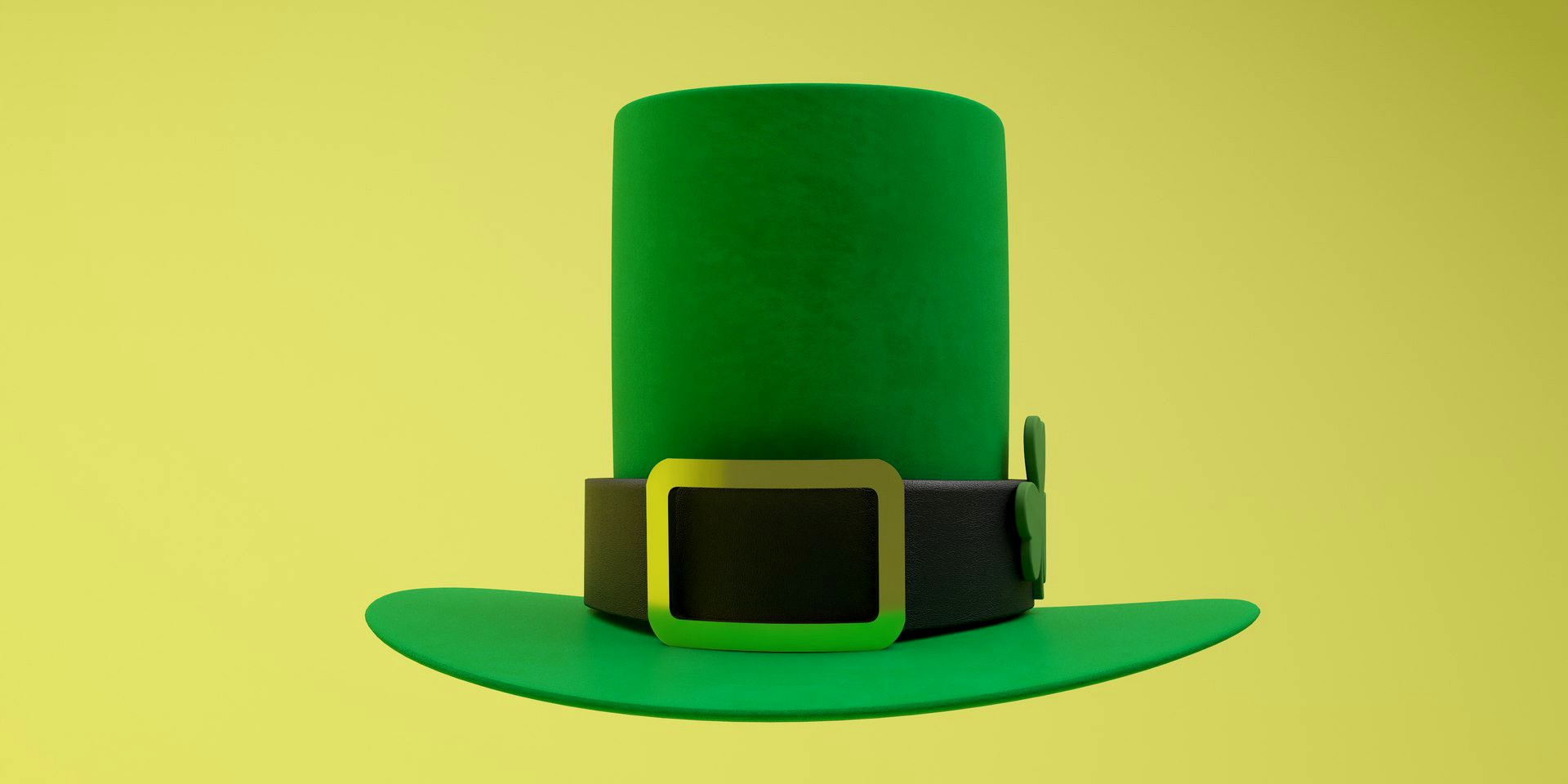 St Patrick's Day Leprechaun Hat and Shamrock