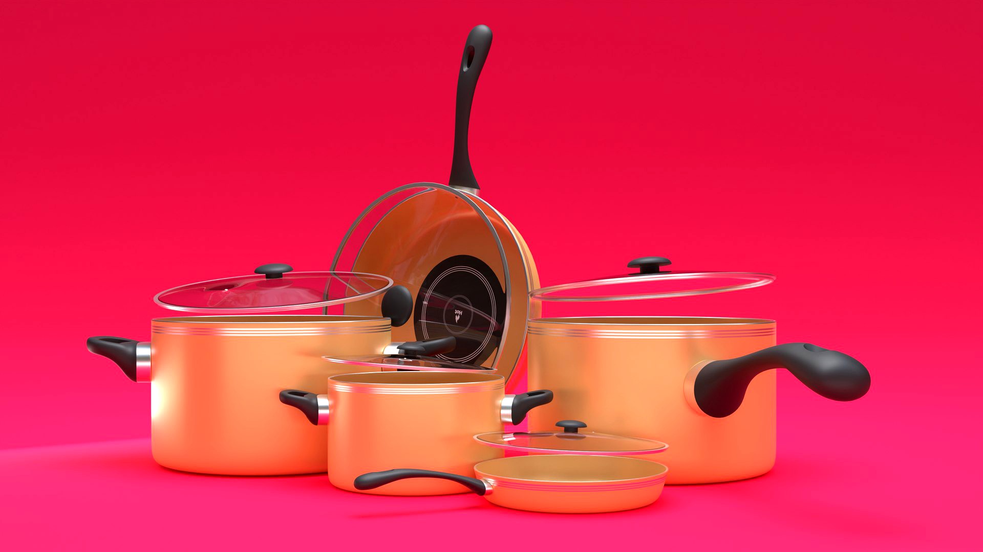 Cooking Pots and Frying Pan