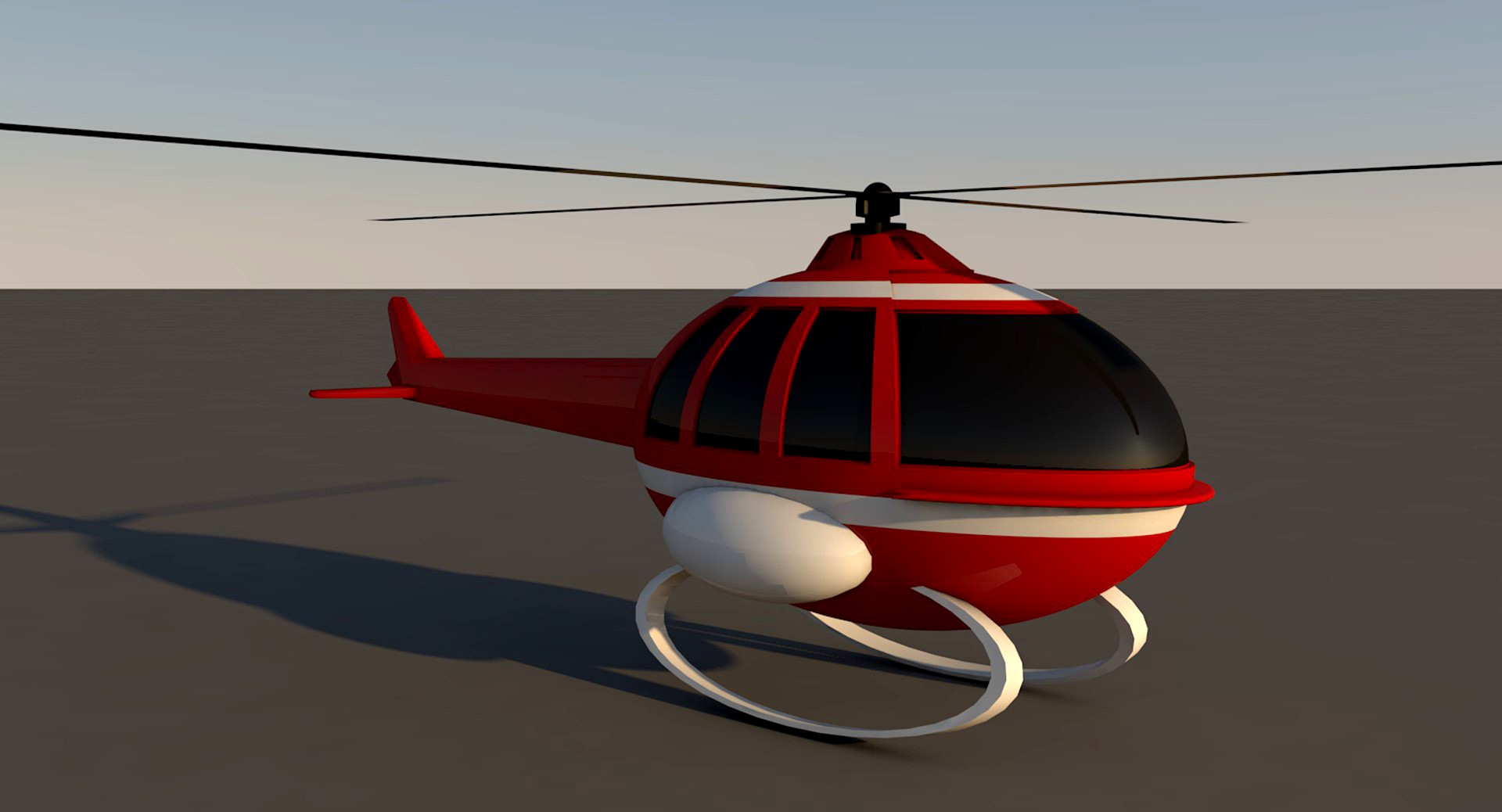 Cartoon helicopter