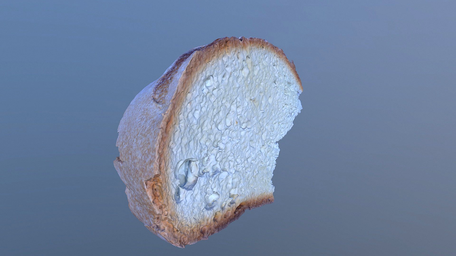 Bread slice hy poly 3D model