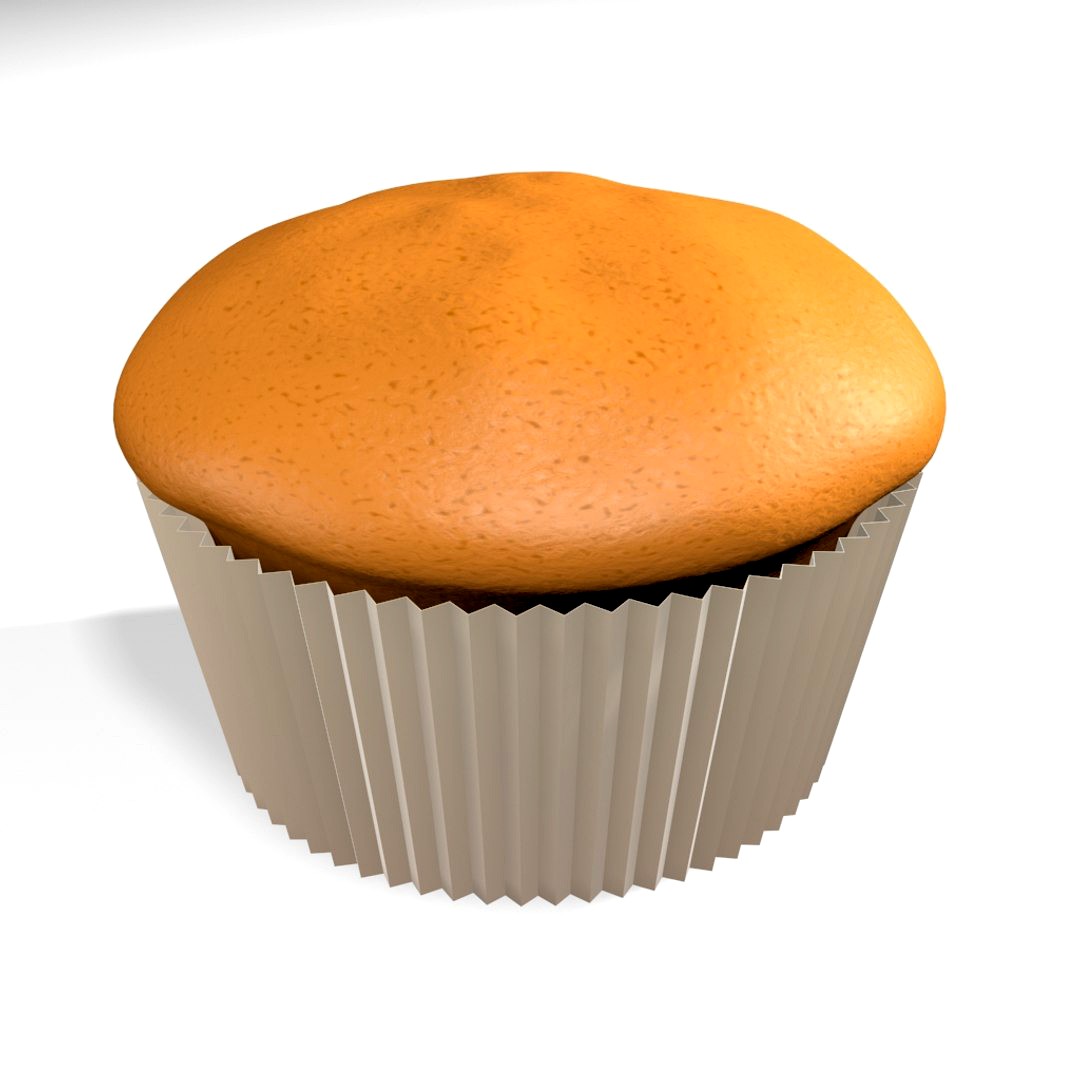 Plain Muffin 3D Model