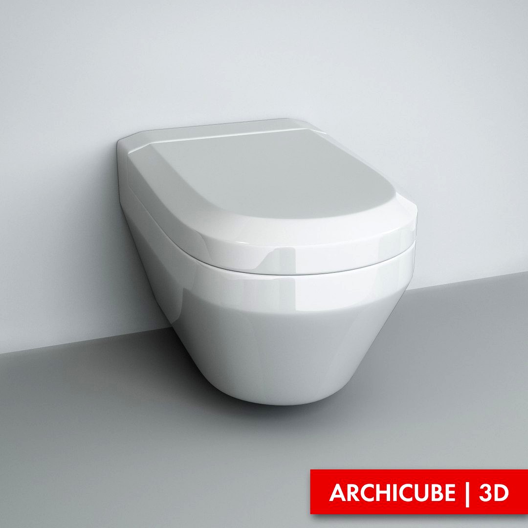 Wall-mounted WC