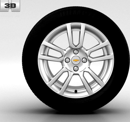 Chevrolet Aveo Wheel 16 inch 001 3D Model