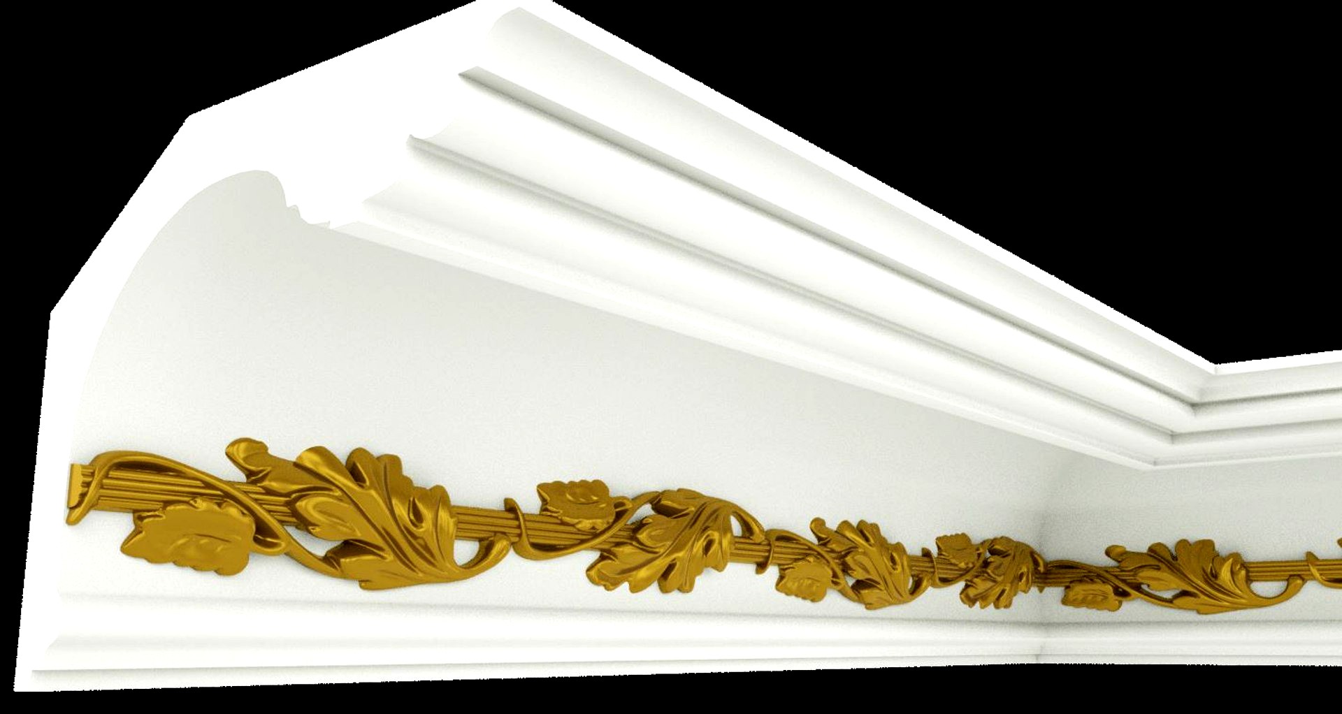 Patterned Cornices 3d Model 05