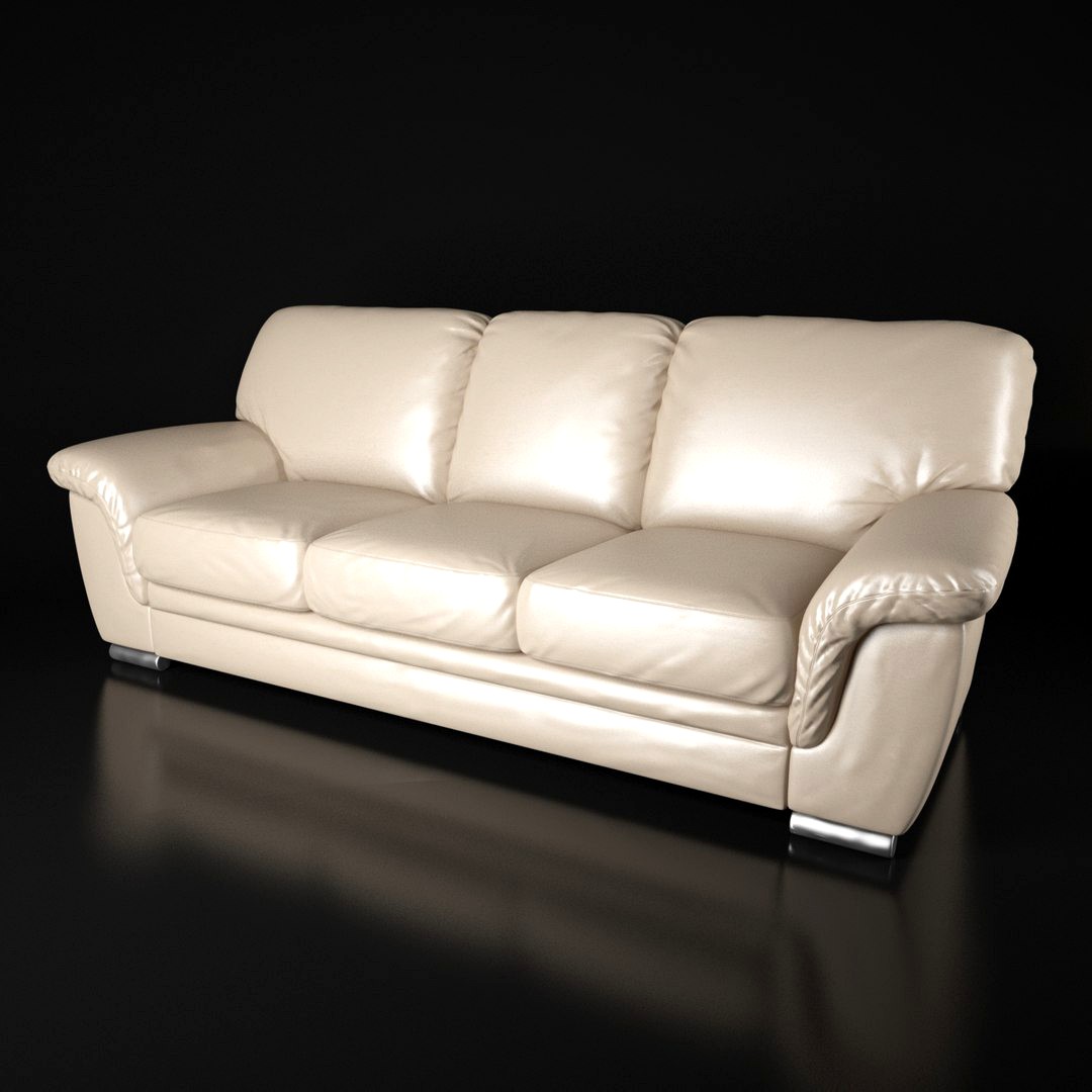 Leather 3-seat Sofa