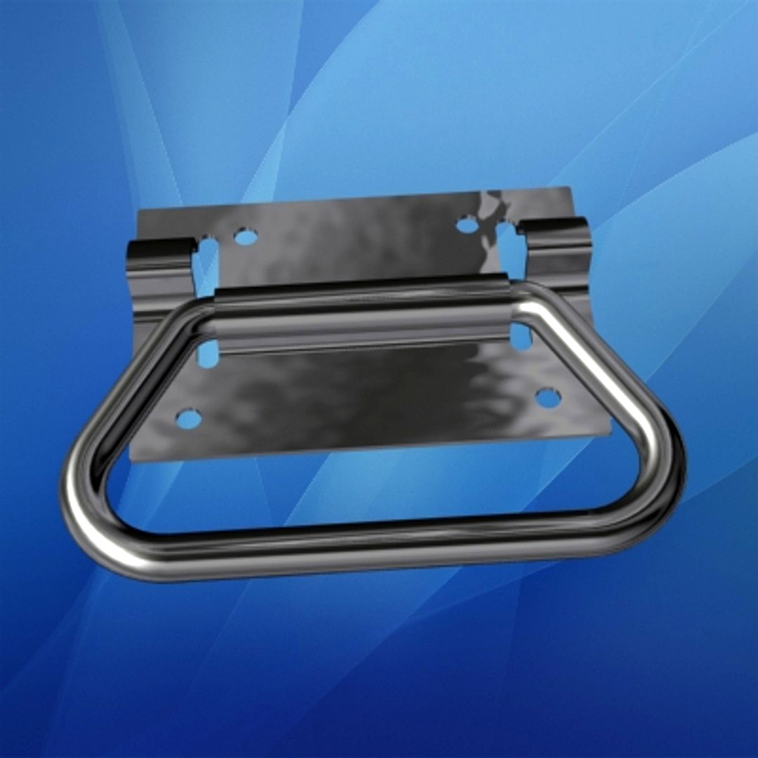 Chrome Chest Handle and Bracket