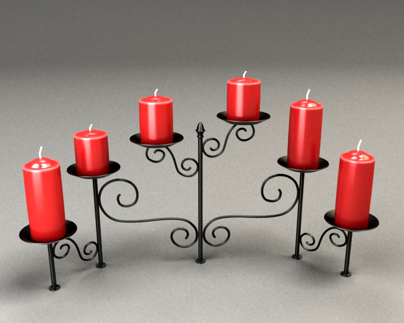 Candelabra 35 vray materials