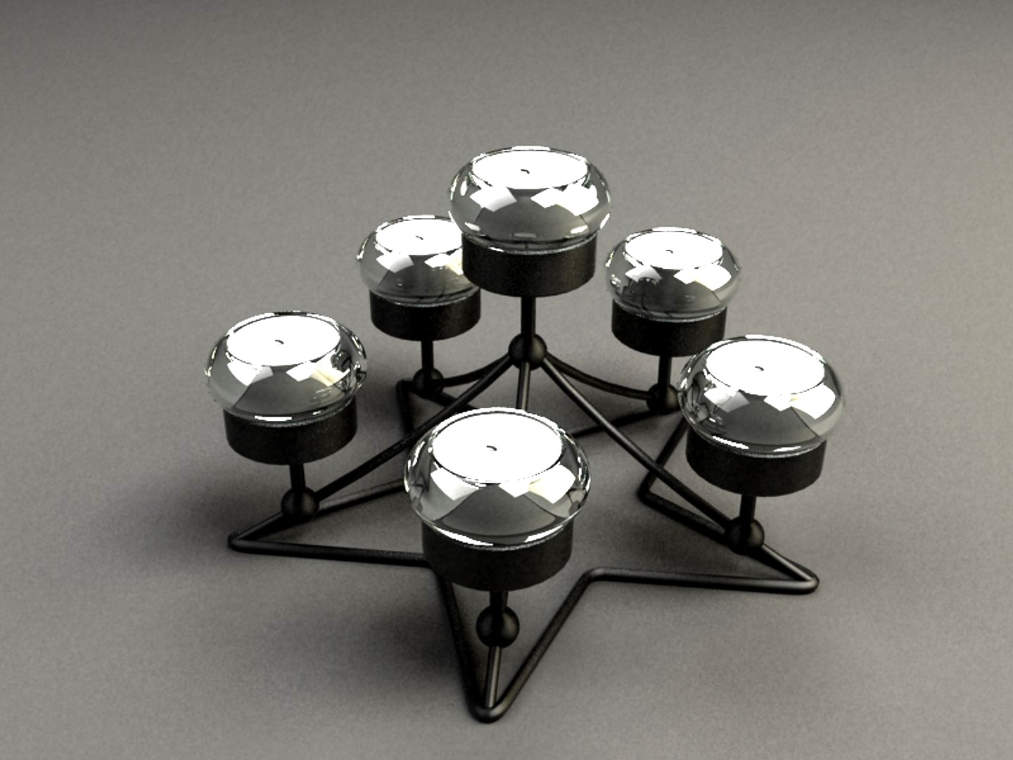 Candelabra 10 - Vray materials