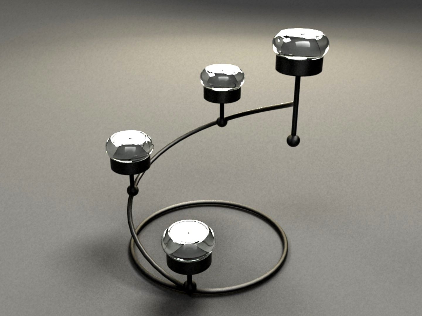 Candelabra 9 - Vray materials