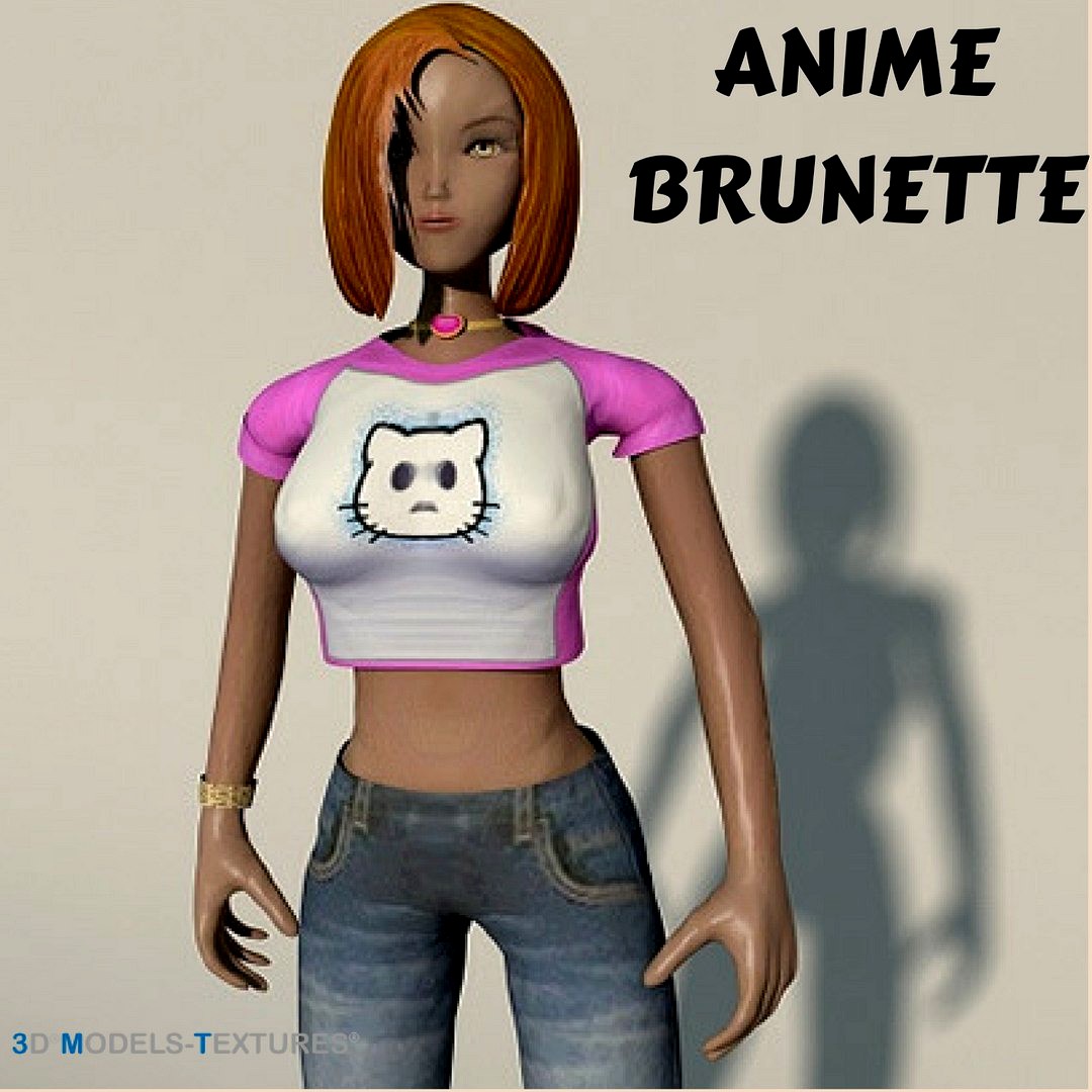Anime Brunette