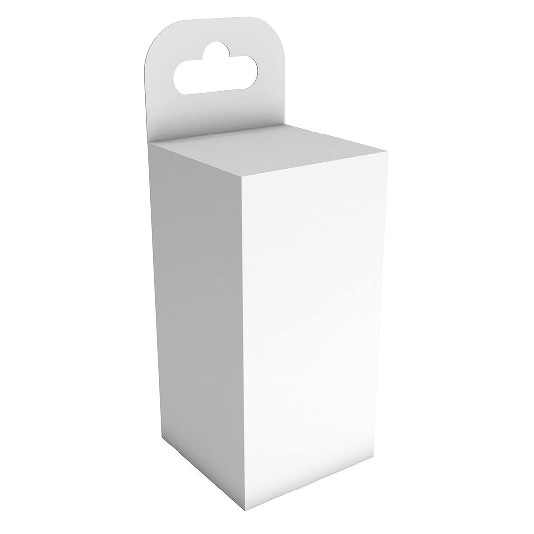 White paper hanging box