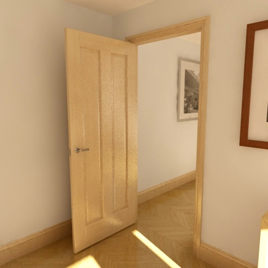 2 Panel Solid Door