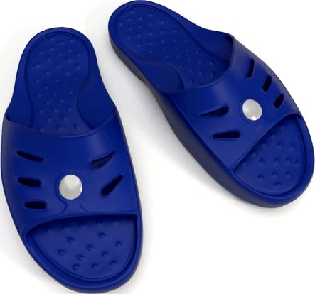 Shower Slippers 3D Model