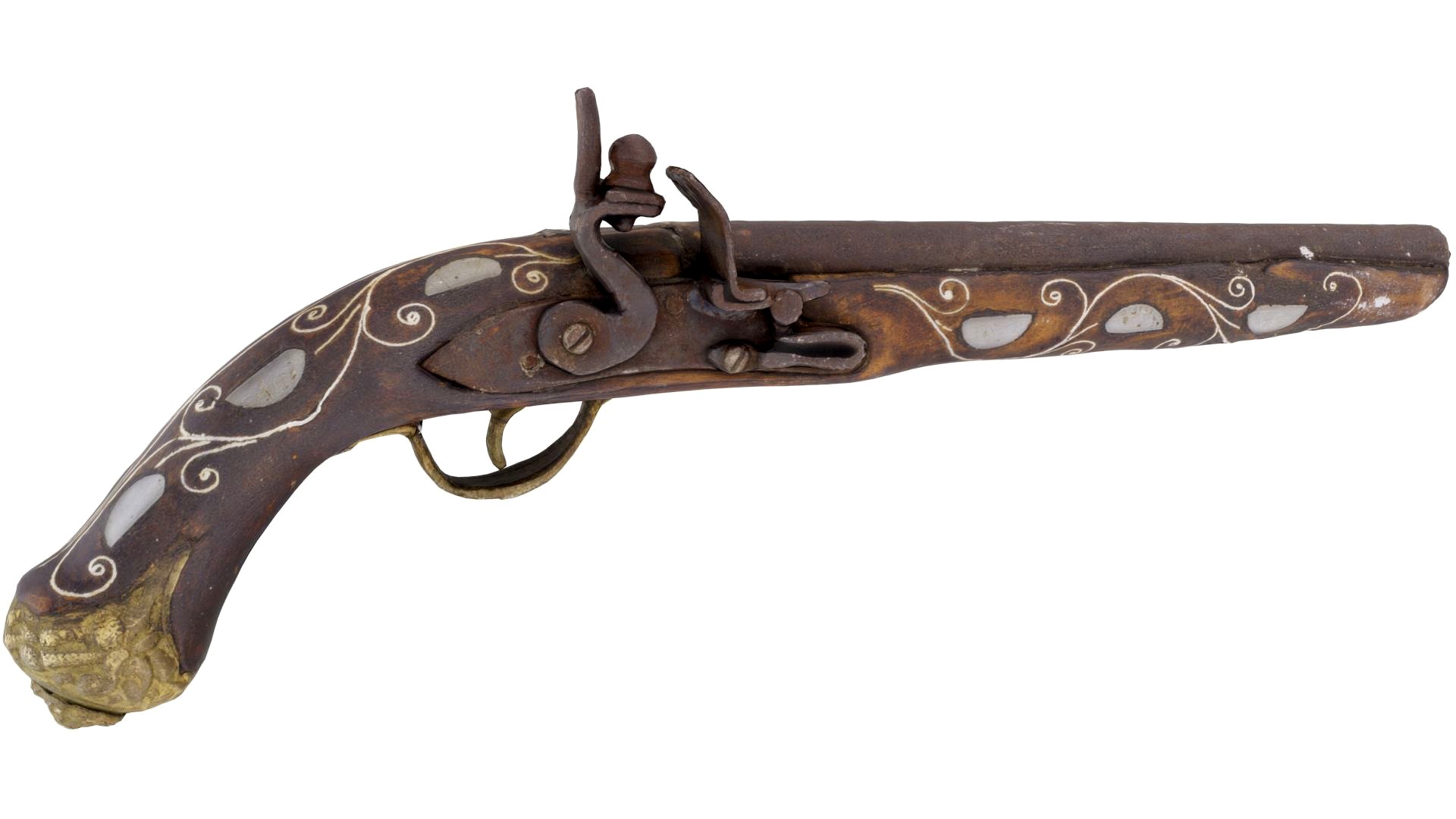 Pirate Flintlock Pistol - High and Low Poly versions